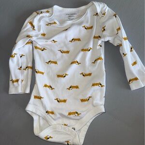 Joe‎ Fresh White and Yellow Bodysuit